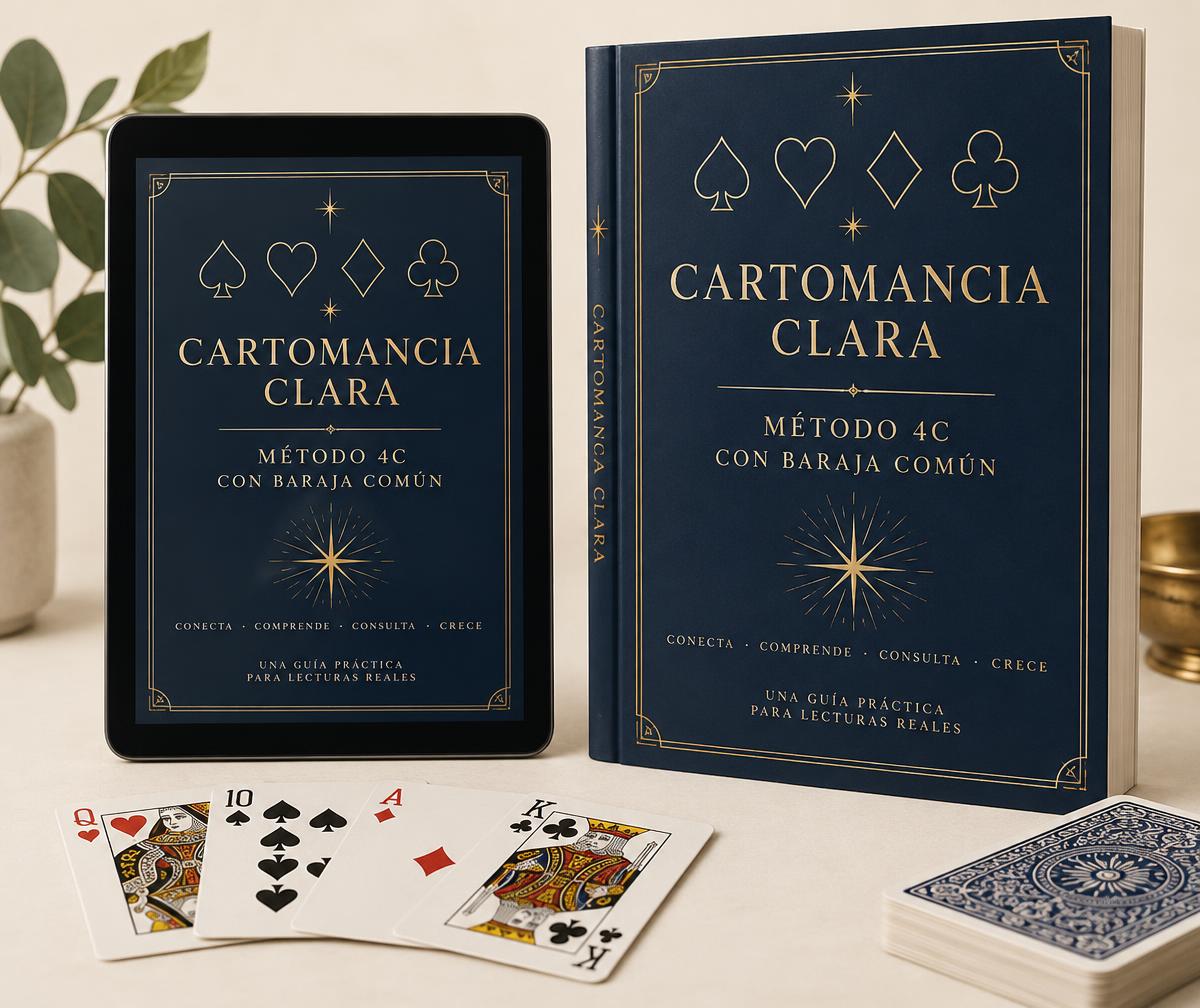 Material Cartomancia Clara: Método 4C con Baraja Común